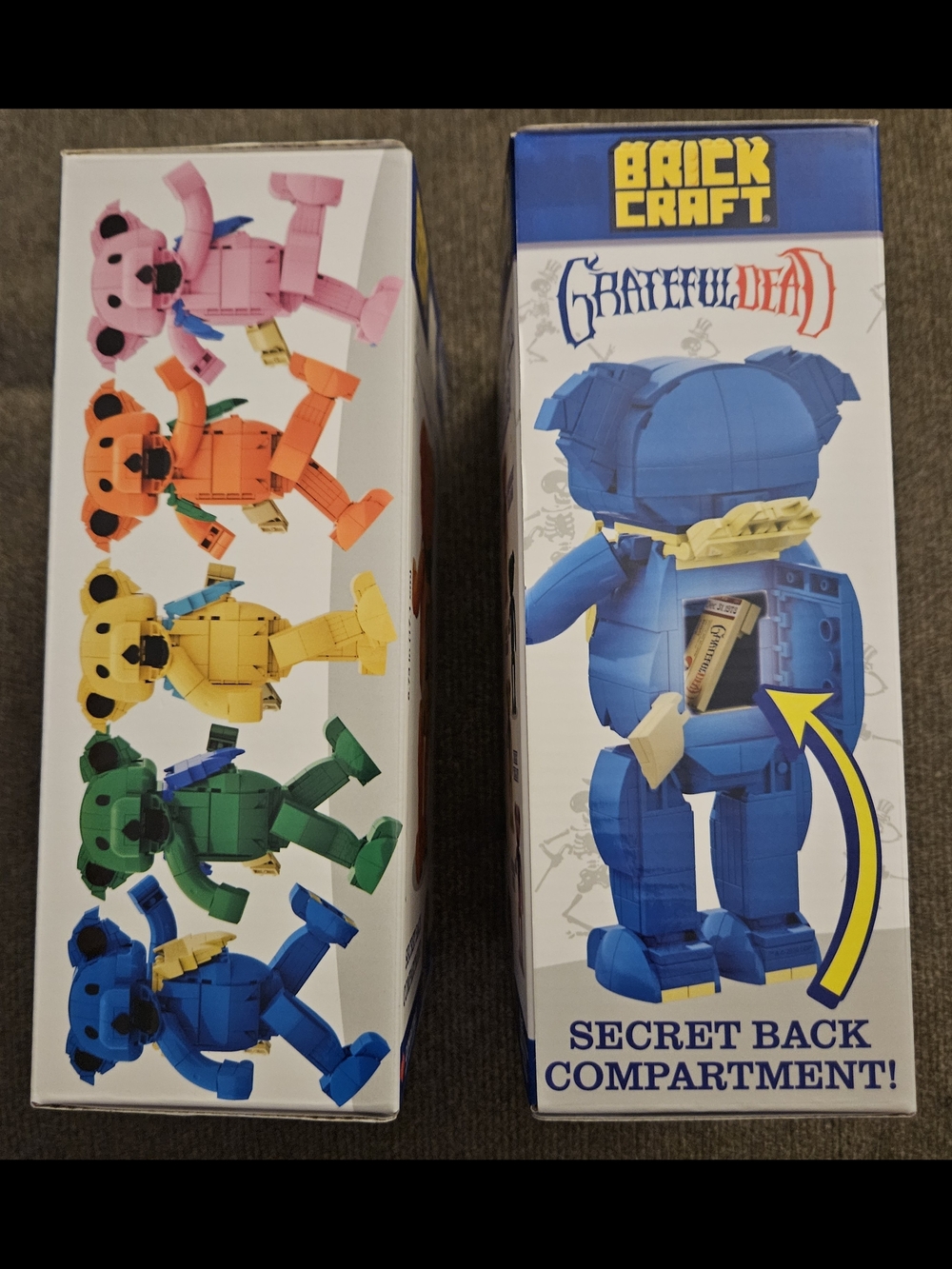 Grateful Dead Brick Craft Blue Orange Dancing 2 Bears Sealed New Box Collectible